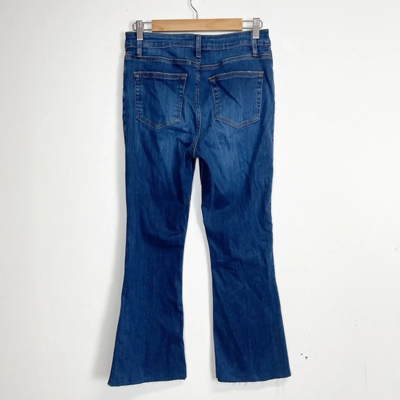 NEW Frame Le Crop Mini Boot Jeans Womens 28 Blue Raw Hem NWOT - Picture 3 of 14